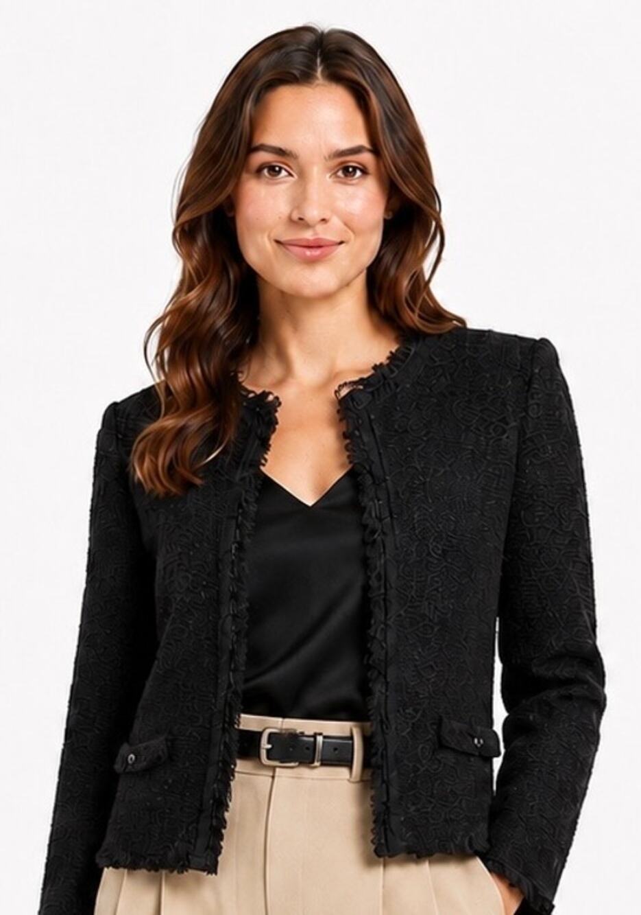Large Black Sweater Perfect Capsule Wardrobe for Workwear to Evening Event.